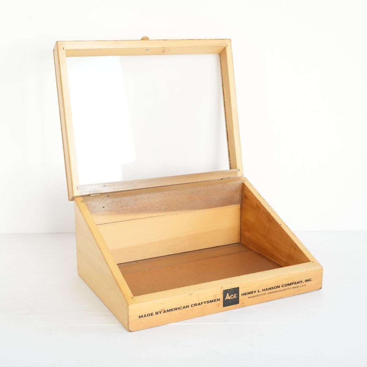 ショーケース ヴィンテージ 飾り棚 木製 -通販-ローズボールアンティークス