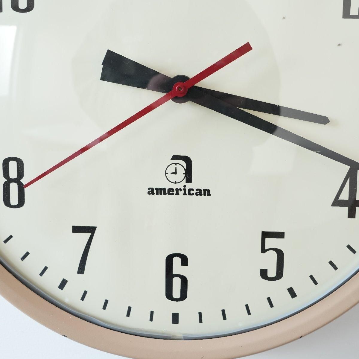 VINTAGE STANDARD製 スクールクロック/壁掛け時計/ヴィンテージ 壁掛け時計 スクールクロック 80s -通販-ローズボールアンティークス