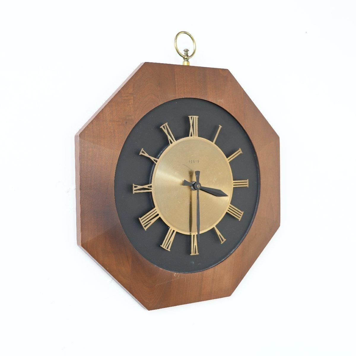 壁掛け時計 クロック ELGIN 70s -通販-ローズボールアンティークス