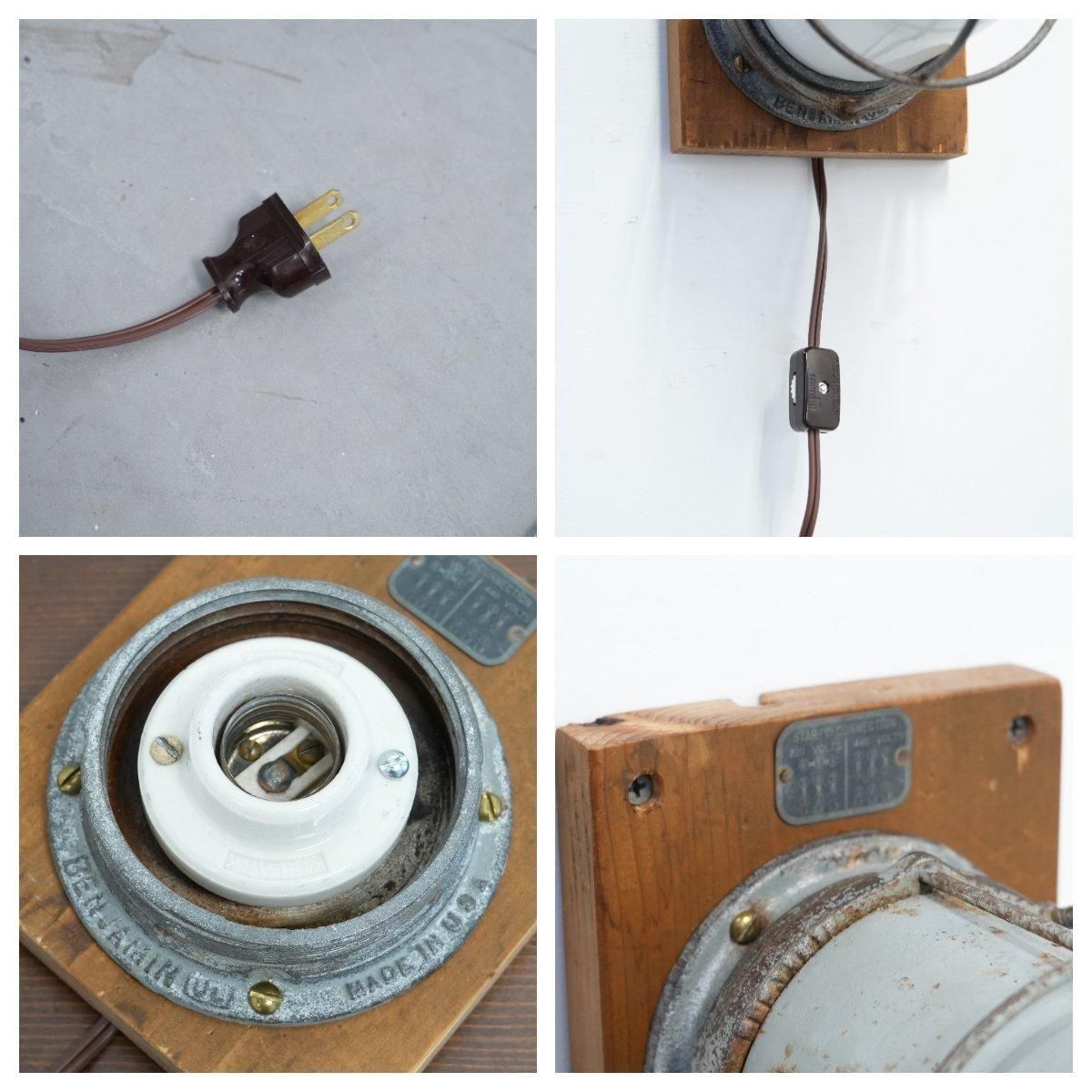 ホーローウォールランプ BENJAMIN 50s アメリカ製 ホーローウォールランプ BENJAMIN 50s アメリカ製 ホーローウォール