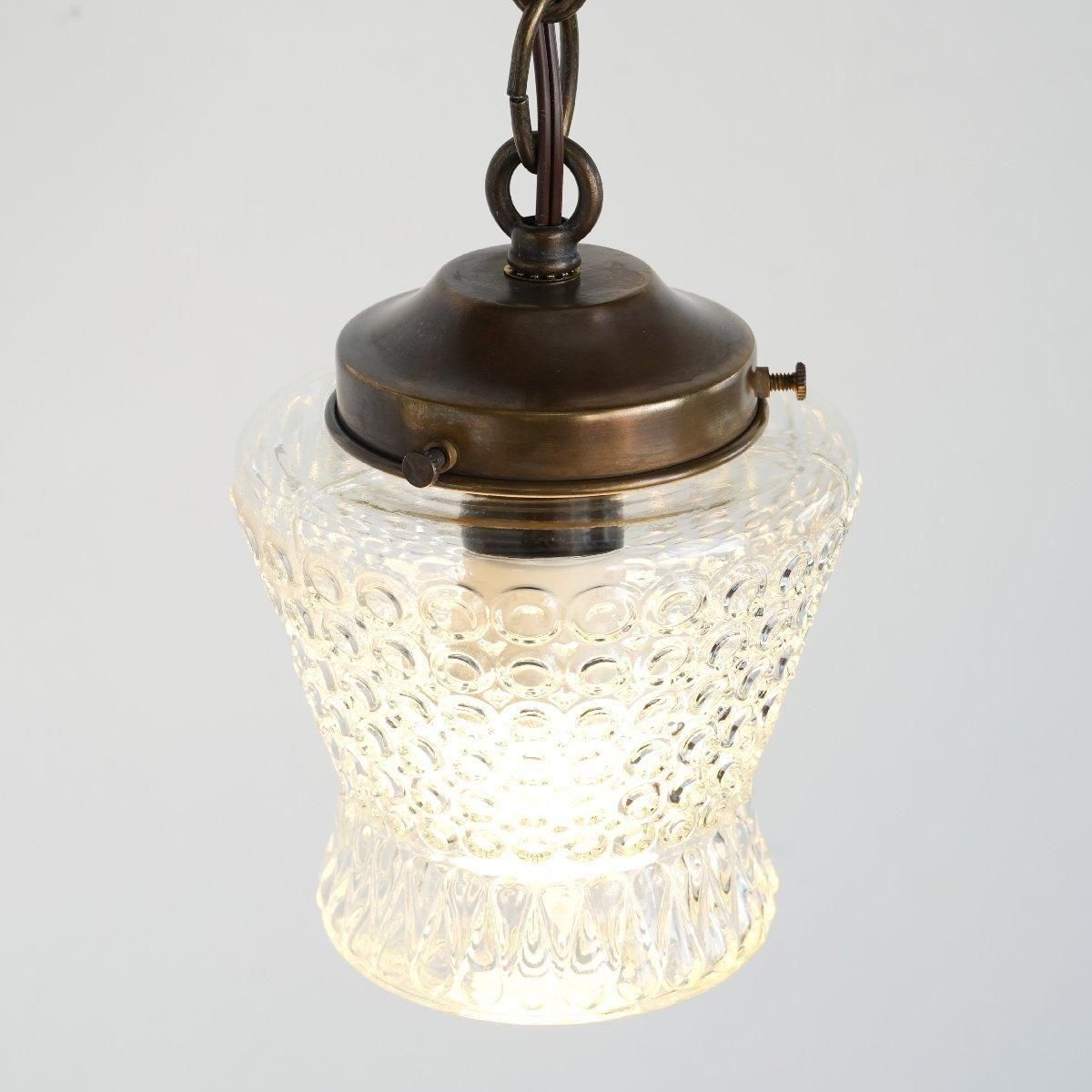 ペンダントランプ ヴィンテージ クリアガラス -通販-ローズボール