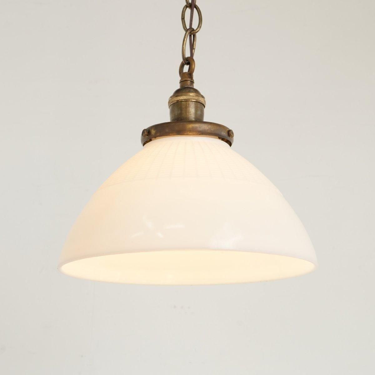 ペンダントランプ ヴィンテージ ミルクガラス -通販-ローズボール