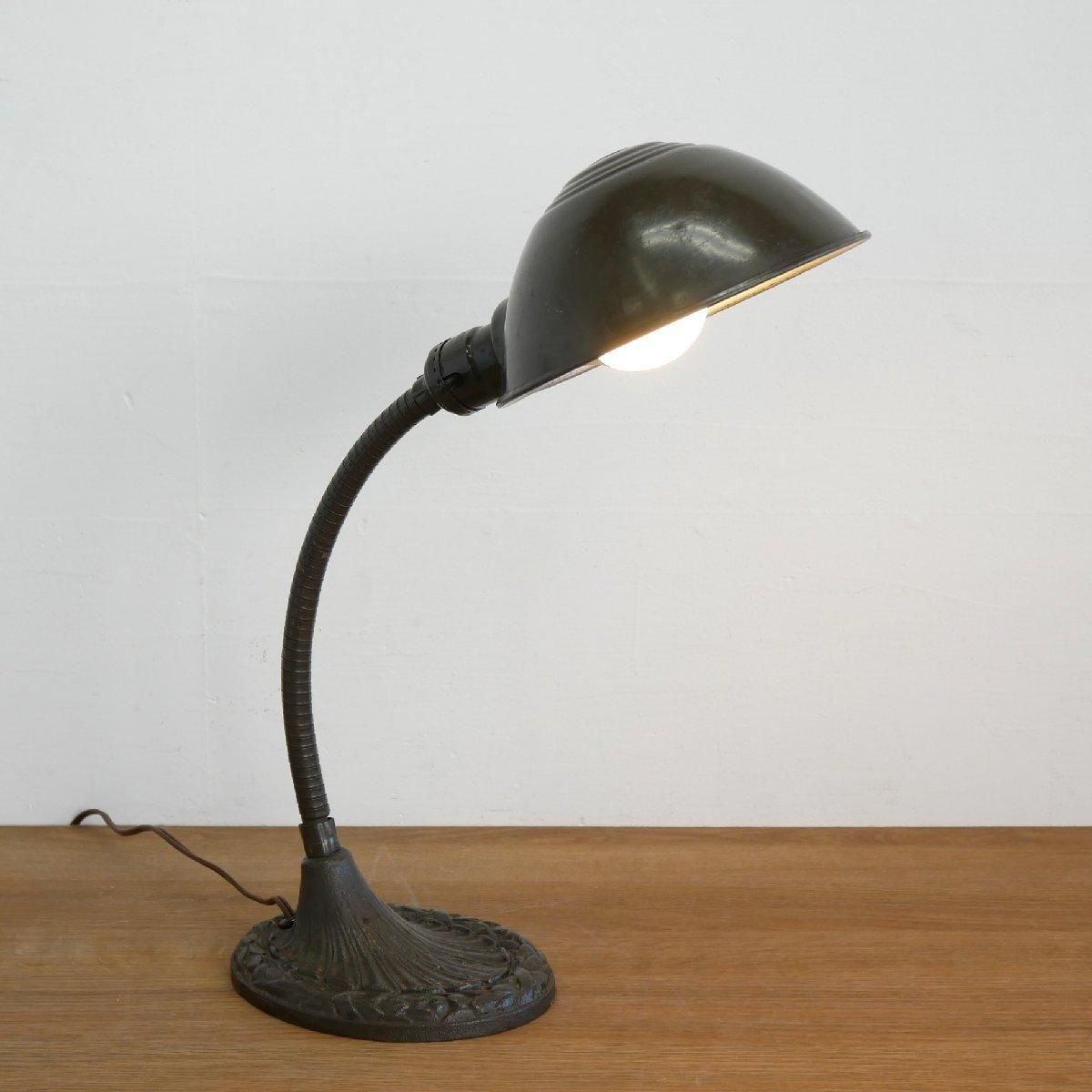 グースネック デスクランプ 照明 メタル製 -通販-ローズボール