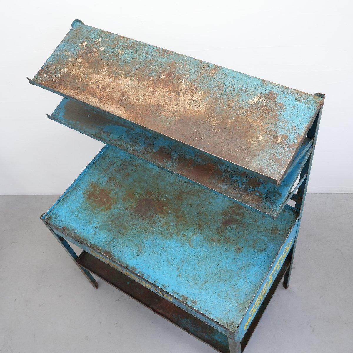 メタル製 シェルフ 作業台 ヴィンテージ -通販-ローズボールアンティークス