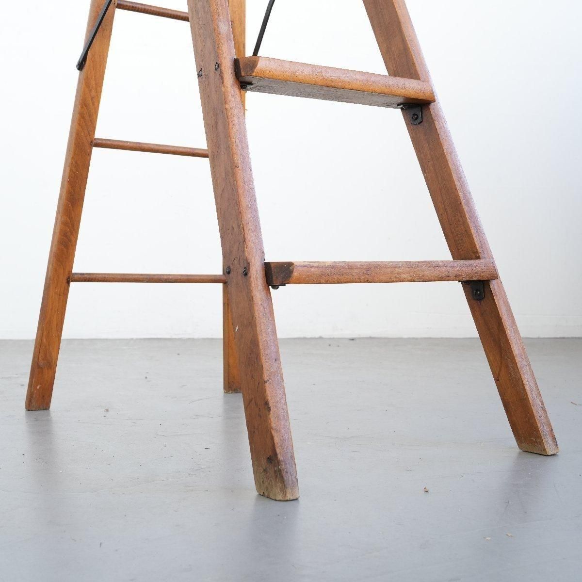 脚立 木製 スツールラダー ヴィンテージ -通販-ローズボールアンティークス