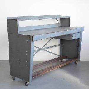 年末SALE ビンテージ　デスク 作業台 飾り台 剥離 bb391a0fdd3bf4efbac62ea06cbe97