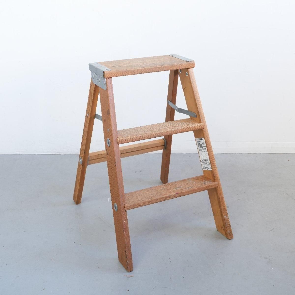 アメリカ ヴィンテージ 木製 脚立 アメリカ ヴィンテージ 脚立 木製ラダー stepladder 店舗什器