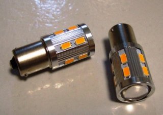 高輝度プロジェクター LEDウインカー バルブ（オレンジ色）２個セット