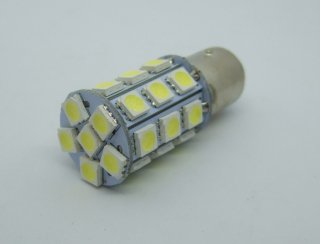 27SMD LED ダブル球 ホワイト ・レッド テール・ストップランプ 省電力型　