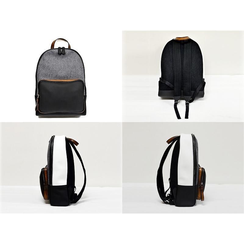 Berluti TIME-OFF レザーリュック バックパック ブラック グレー Berluti ベルルッティ バックパック TIME OFF NEO タイムオフ