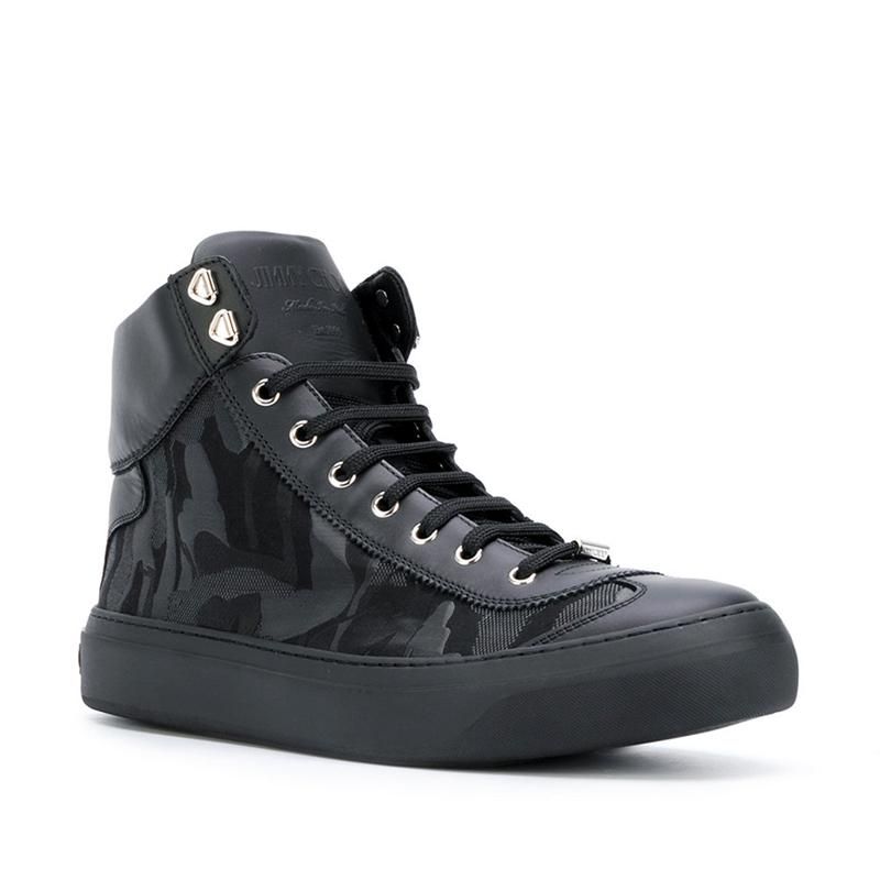 ジミーチュウ Jimmy Choo 17AW新作 カモフラ HIトップメンズスニーカー