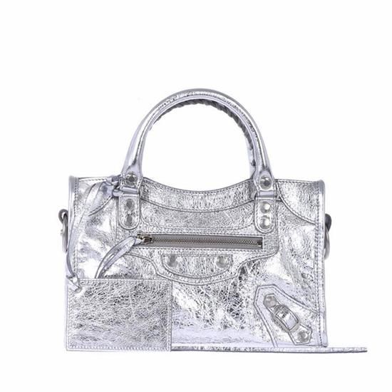 バレンシアガ Balenciaga 18ss クラシック ミニ シティ Bag シルバー