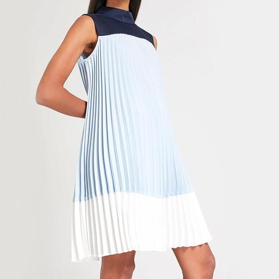 テッドベーカー TED BAKER カラーブロック プリーツワンピース テッドベーカー TED BAKER カラーブロック プリーツワンピース