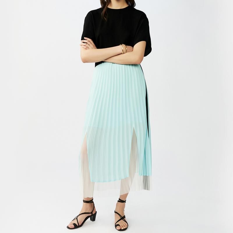 maje マージュ【RITELLO】ミディ丈 プリーツ ワンピース