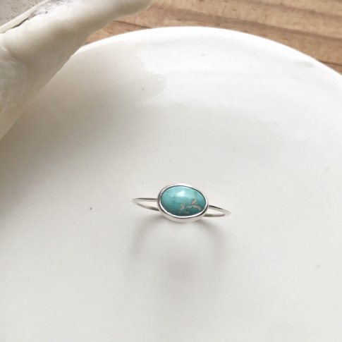 Mica Ring /Blue Oasis Turquoise