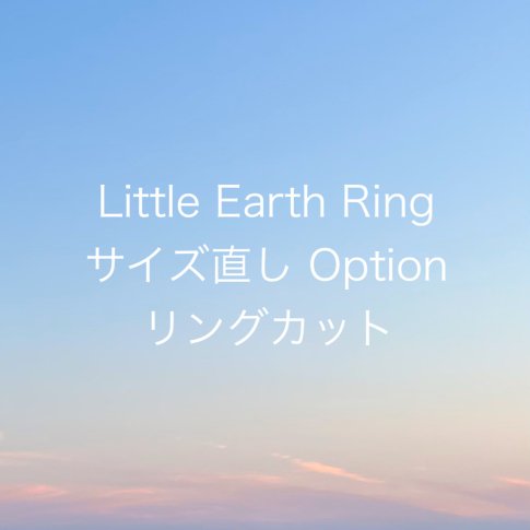 Little Earth Ring サイズ直し /リングカット