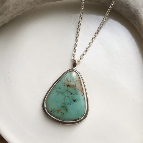 Little Earth Necklace Original /Royston Turquoise 1