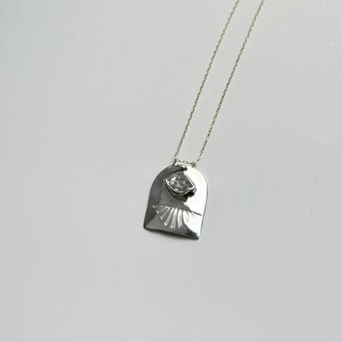 GATE Necklace Thunder Bird /Herkimer Diamond