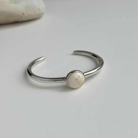 Arc Bangle /White Buffalo