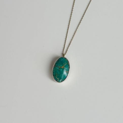 Drop Necklace /Emerald Valley Turquoise