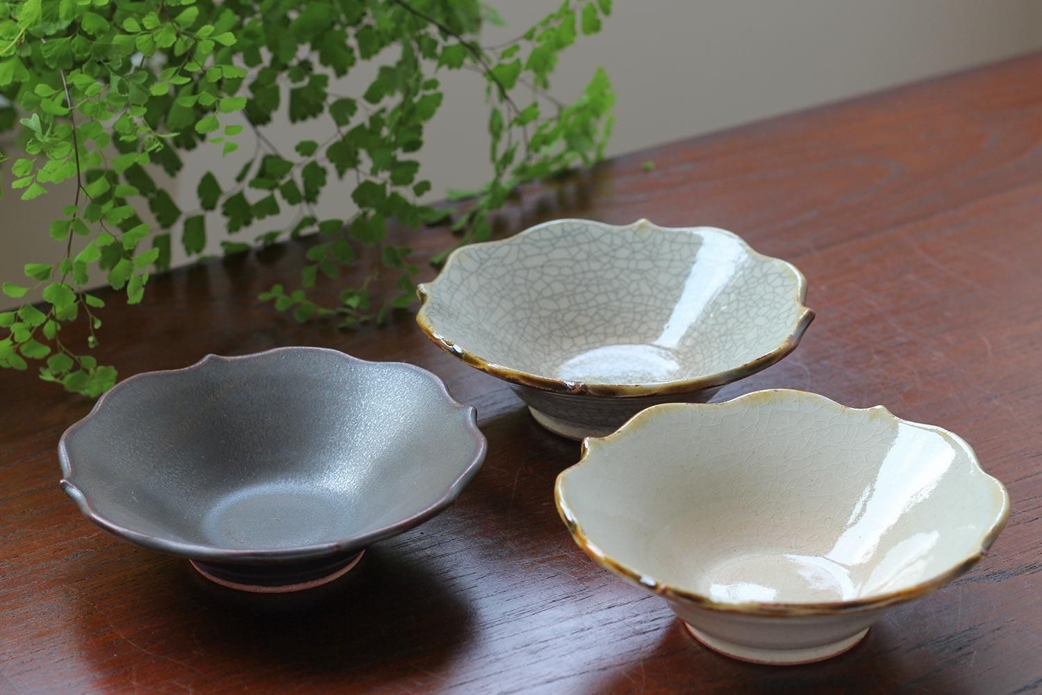 4寸皿 黄粉引 佐藤敬｜生活普段議shop