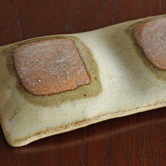 黄粉引の2連皿 佐藤敬 益子焼｜生活普段議shop