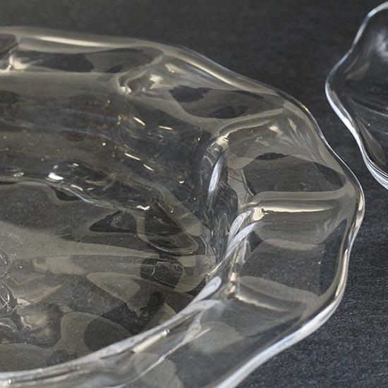 鈴木努｜モールリムプレート クリア皿 2個セット 鈴木努｜モールリム