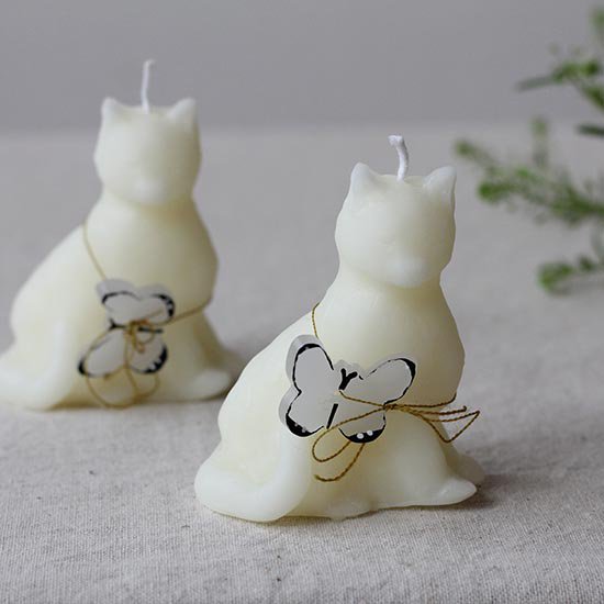 bee cat / confetti candle