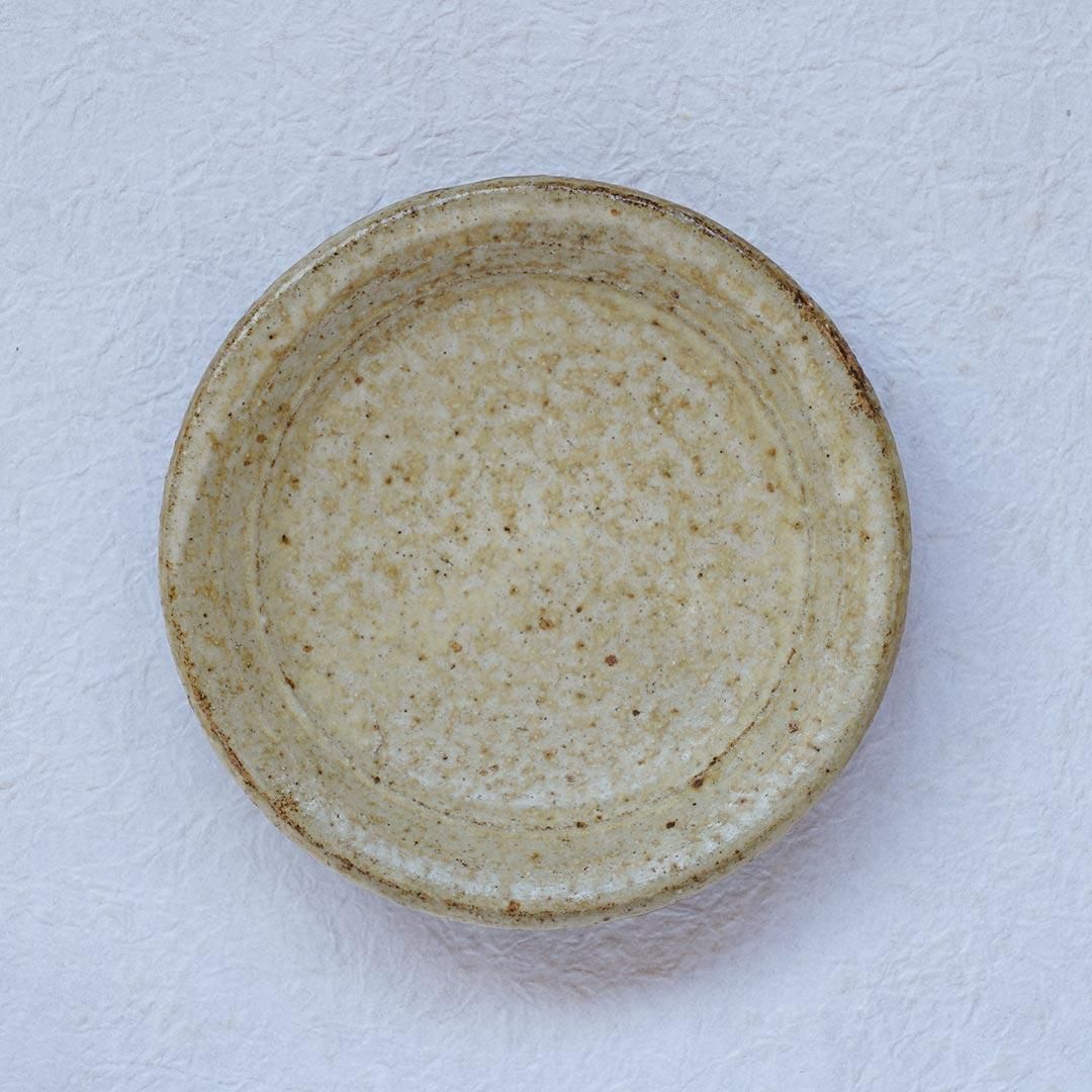 おまとめ【A,B,C,D】 佐藤源三郎　粉引き　八寸皿　4枚セット　うつわ 4寸皿 黄粉引 佐藤敬｜生活普段議shop