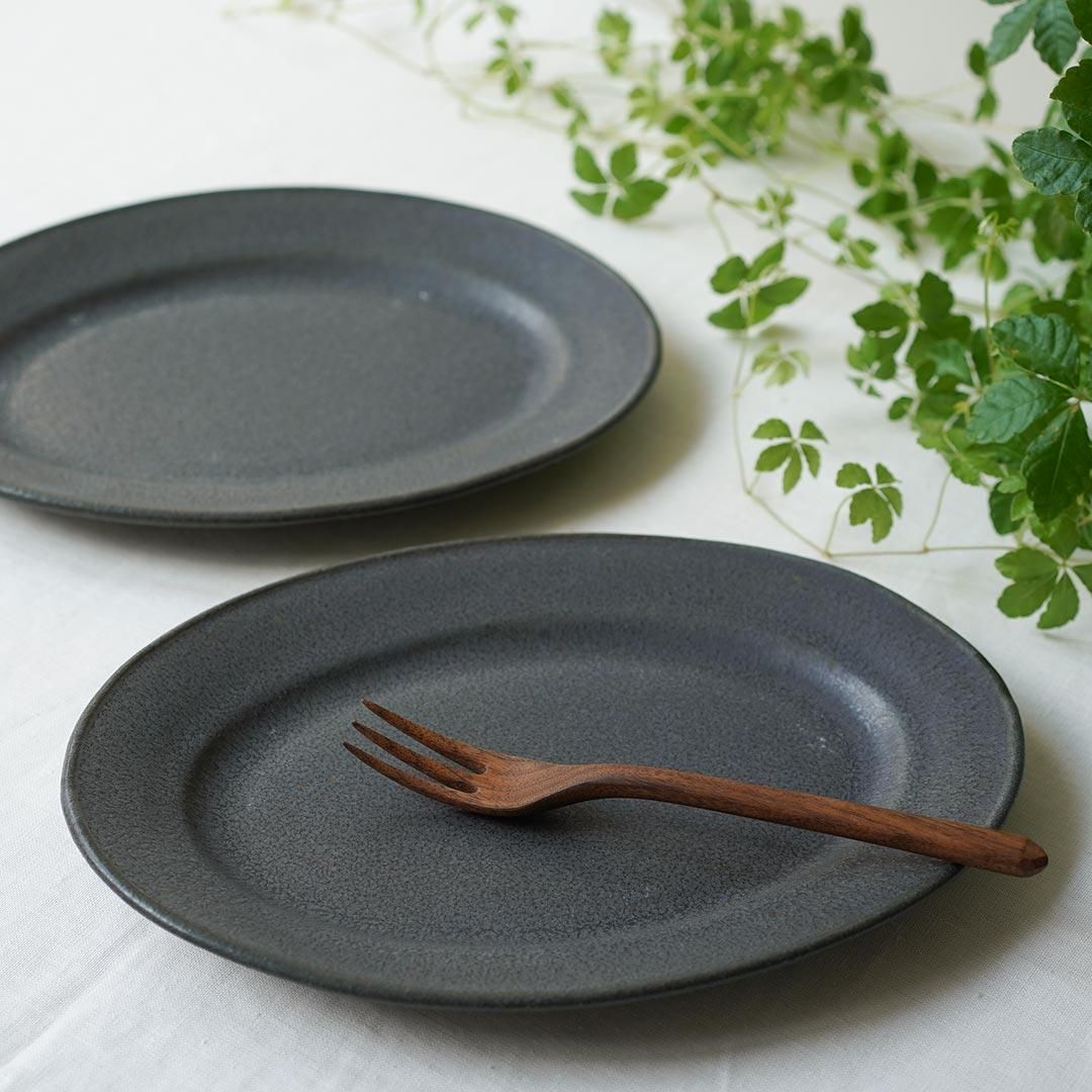 益子焼　佐藤敬　オーバル　大サイズ オーバル皿 M 佐藤敬｜生活普段議shop