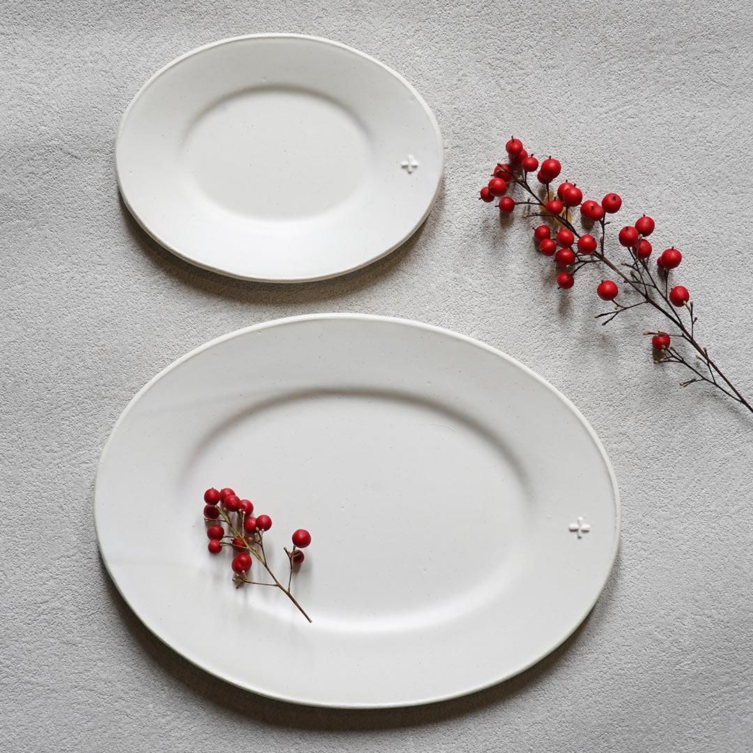 オーバル皿 M hana｜生活普段議shop