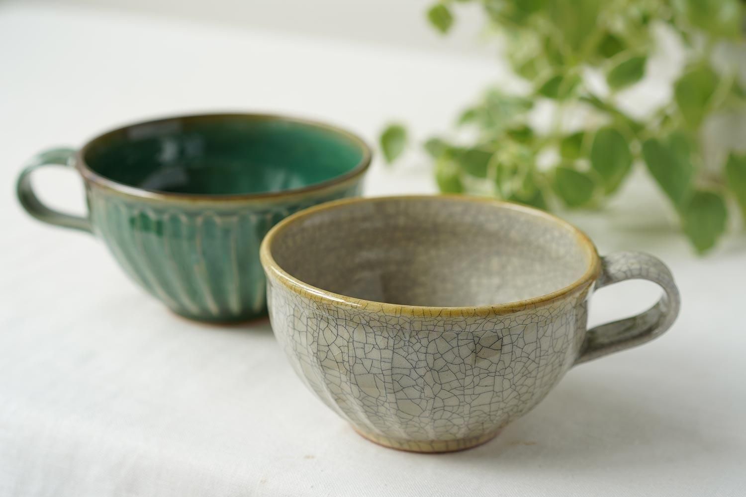 作家物　陶器　多目的皿　美品　モダン 楽天市場】市野耕 マンガン釉 7寸葉紋深皿 /和食器 作家もの