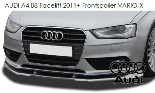 AUDI A4 B8 Facelift 2011+ フロントトスポイラー VARIO-X / RDX