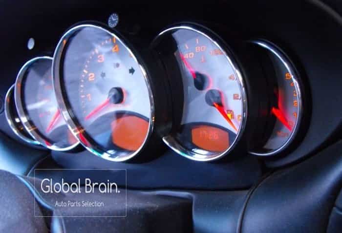 1998-2005 ポルシェ 911 996 ポリッシュ アルミ スピードメーター リング - Global Brain.
