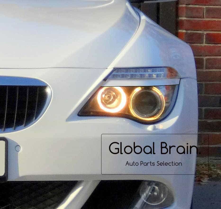 2003-2010 BMW 6シリーズ E63 E64 ヘッドライトカバー アイライン アイブロウ - Global Brain.