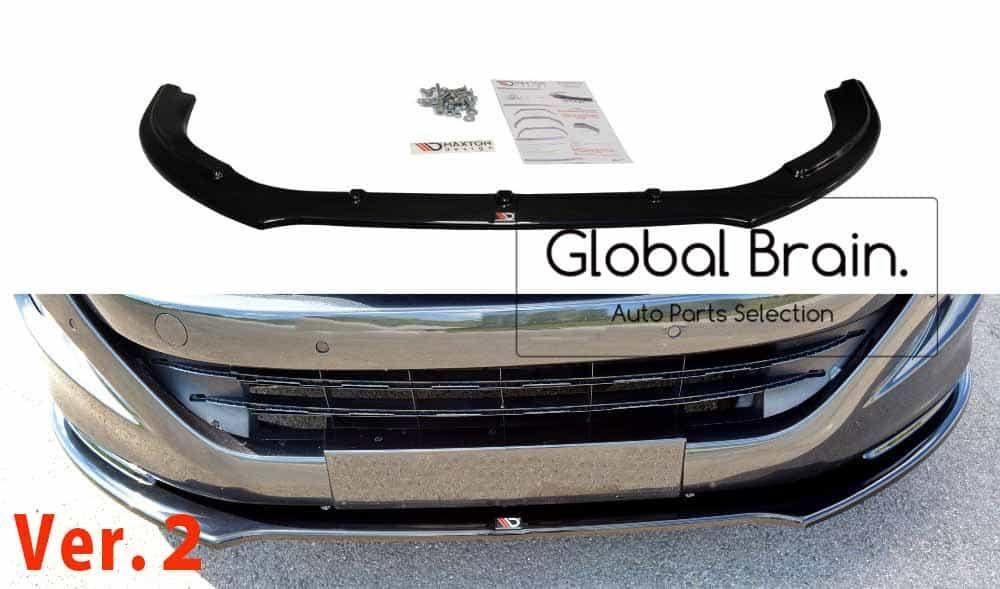 プジョー RCZ 前期 フロント バンパー リップ スポイラー maxton