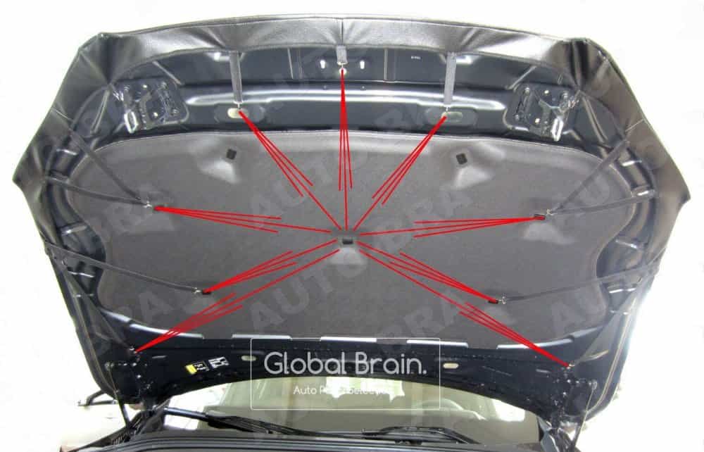 2015－ボルボ XC90 フードブラ ノーズ ボンネット カバー - Global Brain.