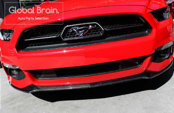 2015-2017 フォード マスタング GT カーボン フロント リップ スポイラー - Global Brain.