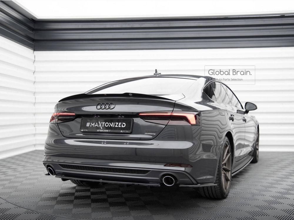 アウディ A5 F5 Sライン スポーツバック リア サイド スプリッター