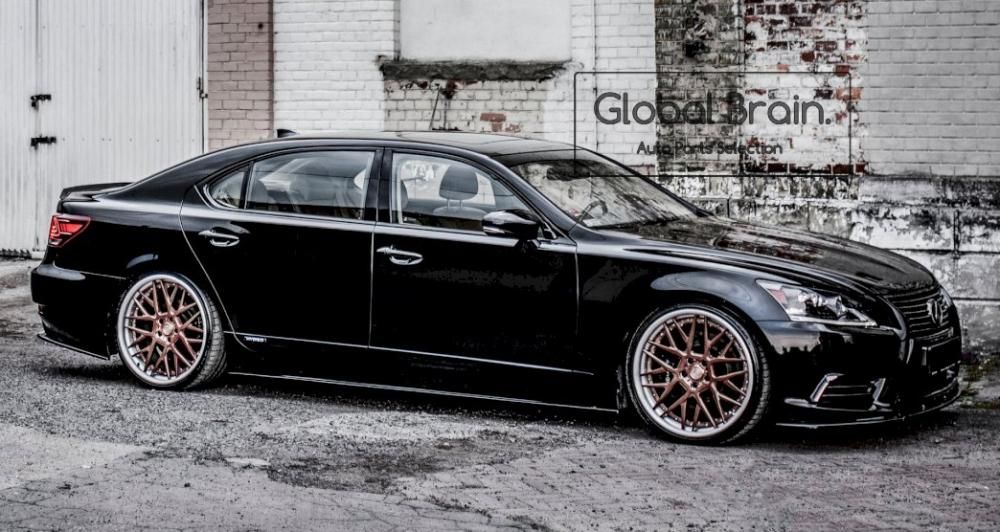 レクサス LS 後期 XF40 ロング サイド スカート カバー スポイラー