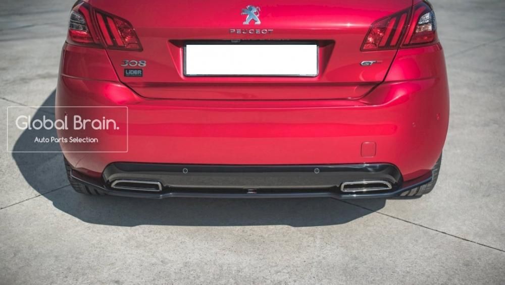 プジョー 308 GT T9 後期 リア センター ディフューザー maxton プジョー 308 GT T9 後期 リア センター ディフューザー maxton