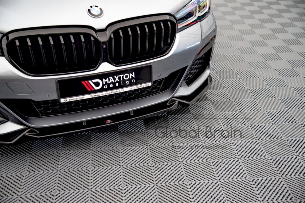 BMW 5シリーズ G30 後期 Mスポーツ フロント バンパー リップ スポイラー V1 maxton - Global Brain.