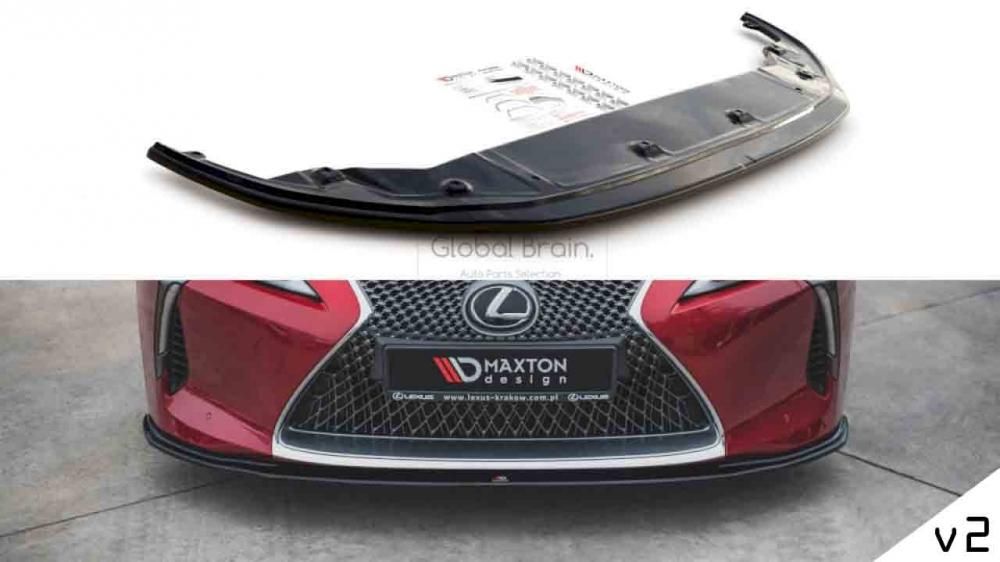 メルLEXUS ＬＣ５００フロントスポイラー、サイドステップ2点セット レクサス LC500 フロント リップ スポイラー ver.2 / Maxton