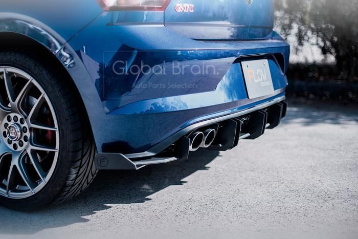フォルクスワーゲン ポロ GTI AW リア センター ディフ ューザー