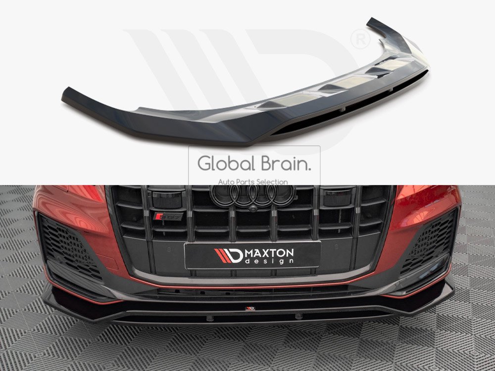 アウディ SQ7 Q7 Sライン 後期 フロント リップ スポイラー maxton - Global Brain.