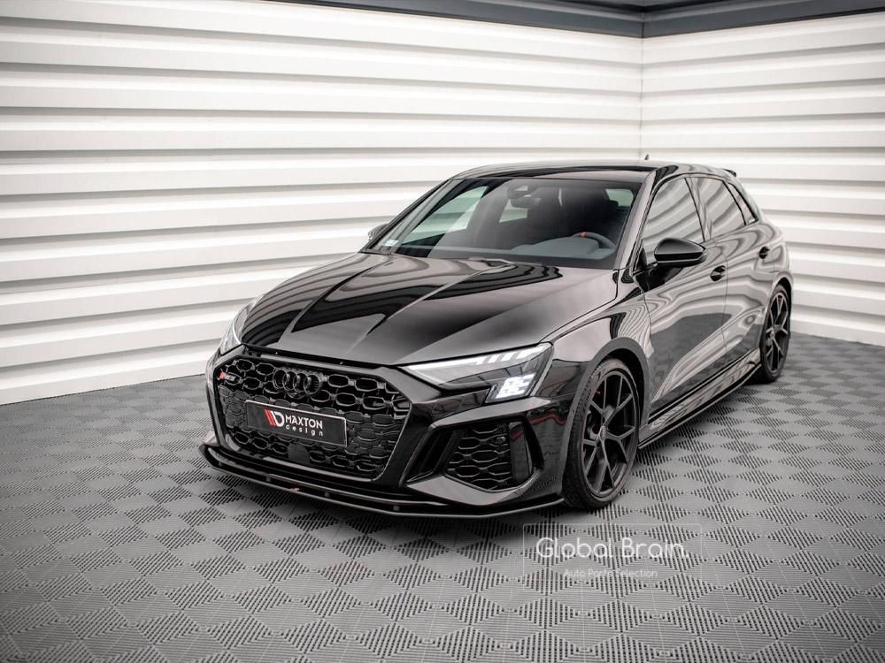 アウディ RS3 8Y スポーツバック フロント リップ スポイラー - Maxton