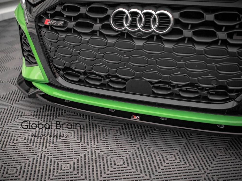 アウディ RS3 8Y フロント リップ スポイラー V1 maxton アウディ RS3 8Y フロント リップ スポイラー V1 maxton