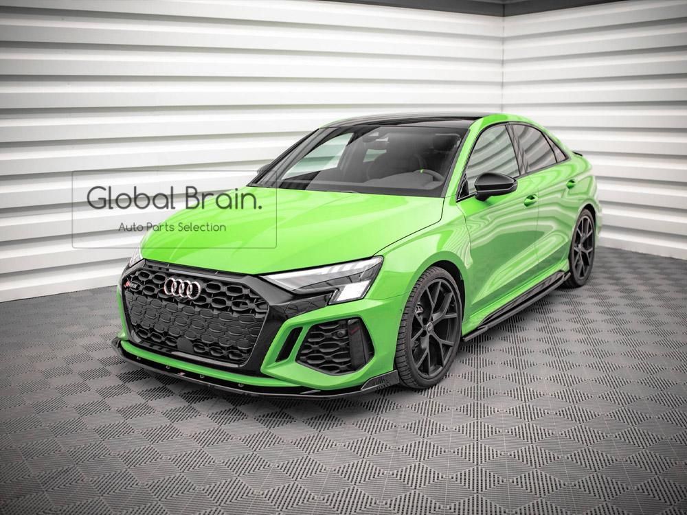 アウディ RS3 8Y フロント リップ スポイラー V2 maxton アウディ RS3 8Y フロント リップ スポイラー V2 maxton