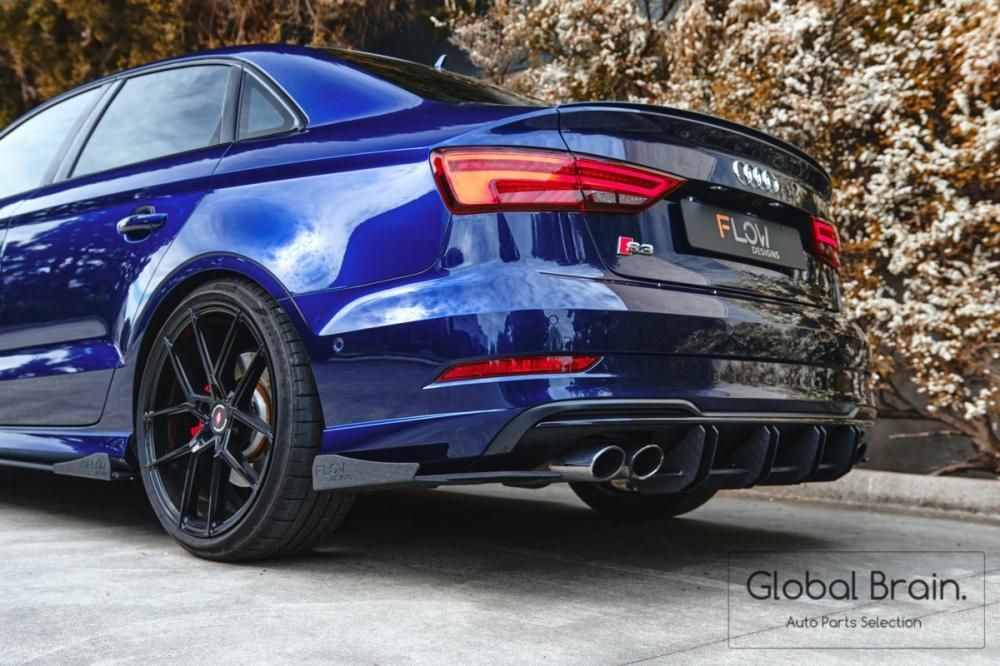 ☆送料込☆ほぼ未使用☆マクストン リアバランス カーボンルック アウディ S3 rear-valance-audi-a3-s-line-