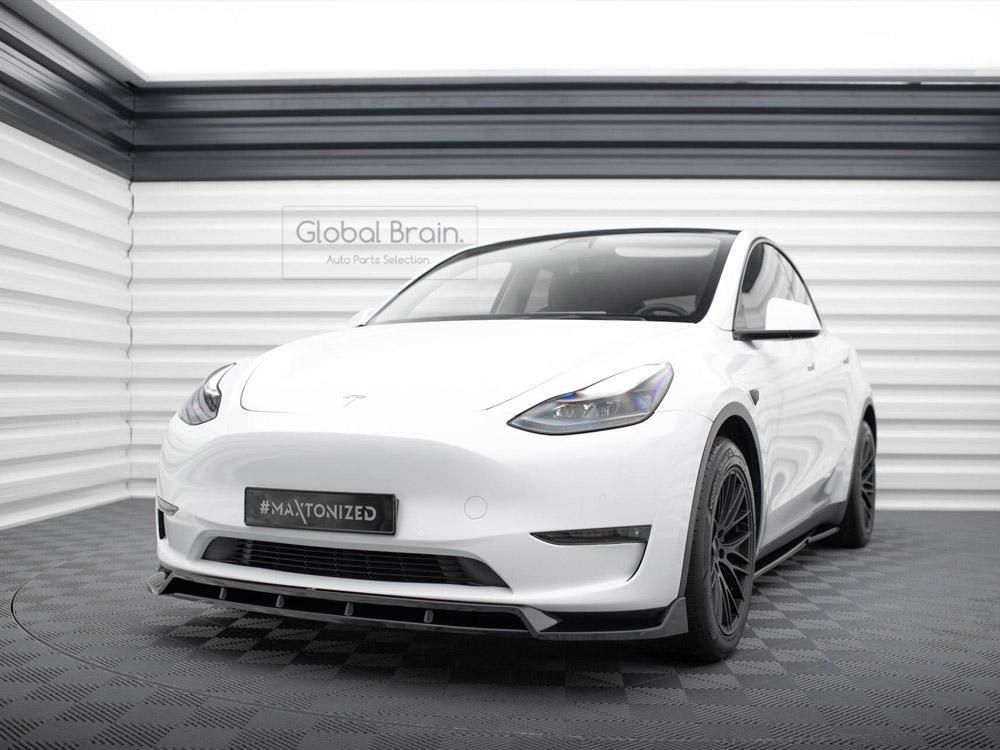 テスラ モデル Y フロント リップ スポイラー V2 maxton